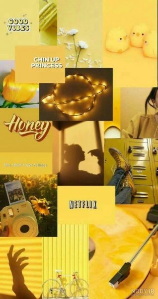  عکس پس زمینه زرد دخترانه