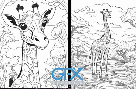  عکس زرافه بامزه برای موبایل