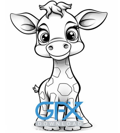  عکس زرافه بامزه برای موبایل