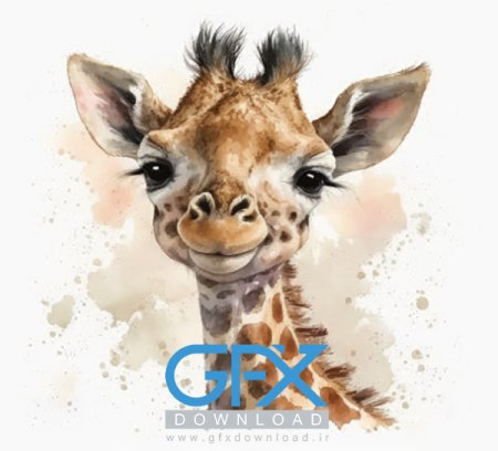  عکس زرافه بامزه برای موبایل