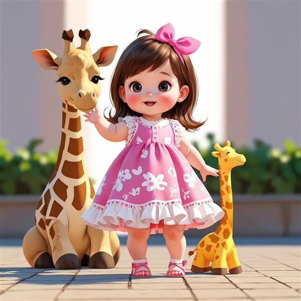  عکس زرافه کارتونی بامزه