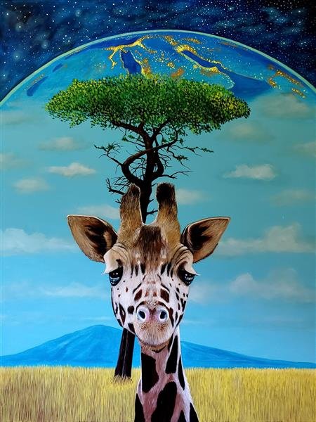  عکس زرافه کارتونی بامزه