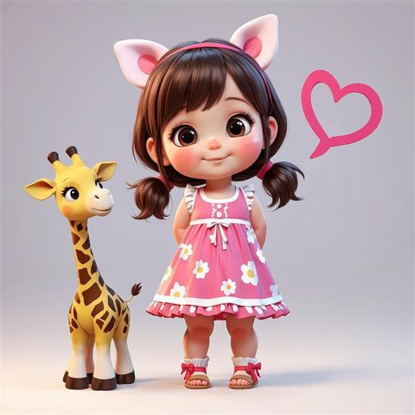  عکس زرافه کارتونی بامزه