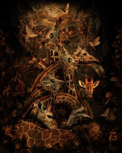  عکس زرافه کارتونی بامزه