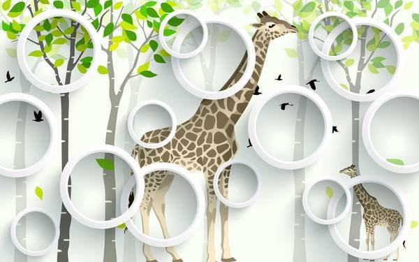  عکس زرافه کارتونی بامزه