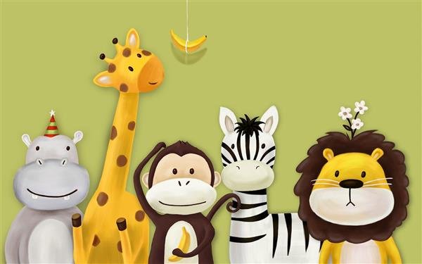  عکس زرافه کارتونی بامزه