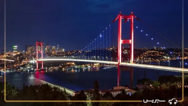  عکس استانبول ترکیه در شب برای پروفایل