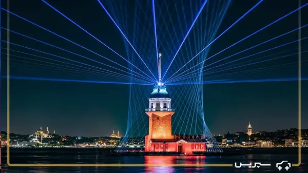  عکس استانبول ترکیه در شب برای پروفایل