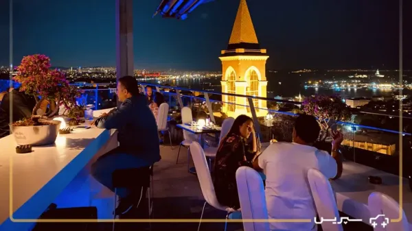  عکس استانبول ترکیه در شب برای پروفایل