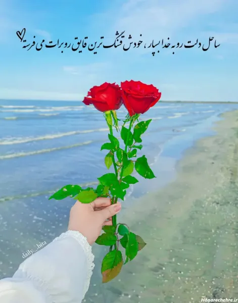  عکس دریا و گل برای پروفایل