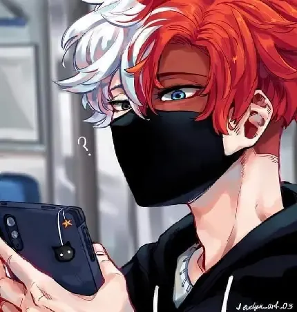  عکس انیمه پسرانه خفن سیاه و سفید