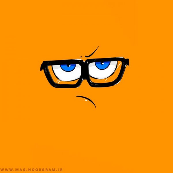  بک گراند نارنجی پاستیلی کیوت