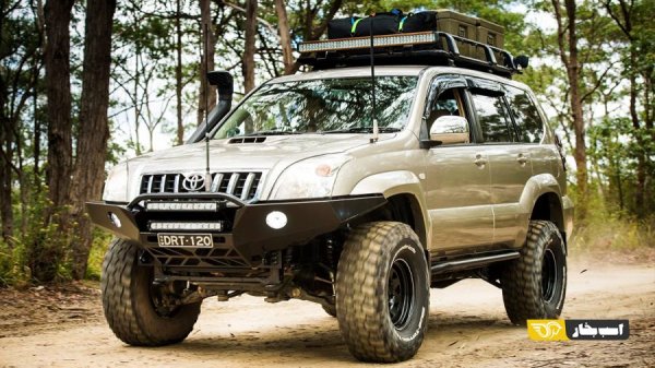  عکس تویوتا لندکروز پرادو در کوهستان