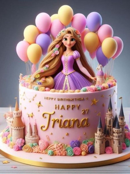  عکس تولد دخترانه با کیک رنگارنگ