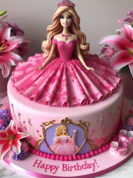  عکس تولد دخترانه با کیک رنگارنگ