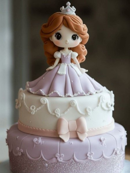  عکس تولد دخترانه با کیک رنگارنگ