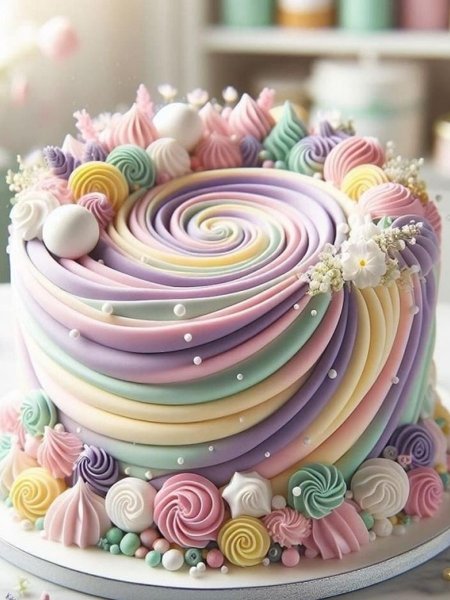  والپیر کیک تولد خوشگل دخترانه