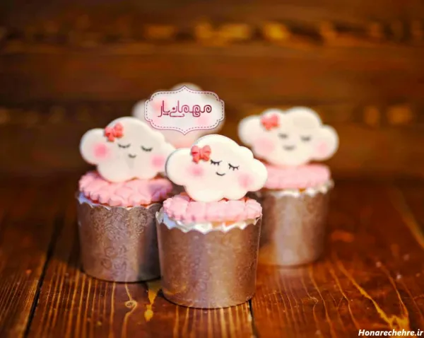  عکس کاپ کیک تولد عاشقانه