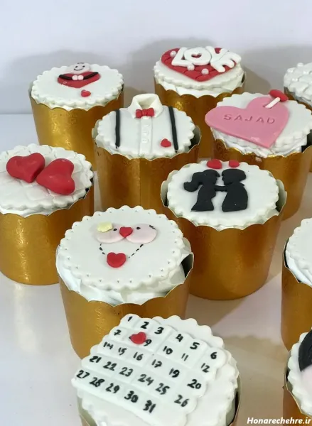  عکس کاپ کیک تولد عاشقانه