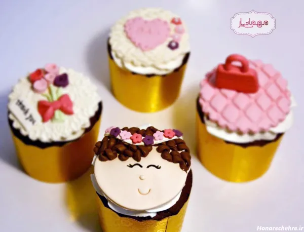  عکس کاپ کیک تولد عاشقانه