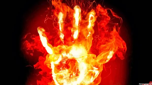 عکس بهشت و جهنم کودکانه