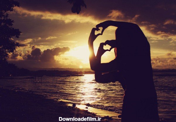  عکس شاد غروب آفتاب دخترانه