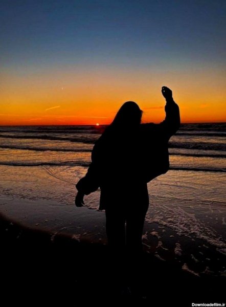  عکس شاد غروب آفتاب دخترانه