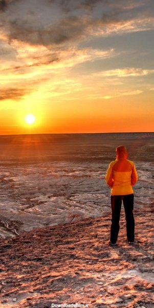  عکس شاد غروب آفتاب دخترانه