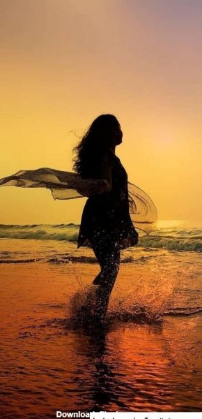  عکس شاد غروب آفتاب دخترانه