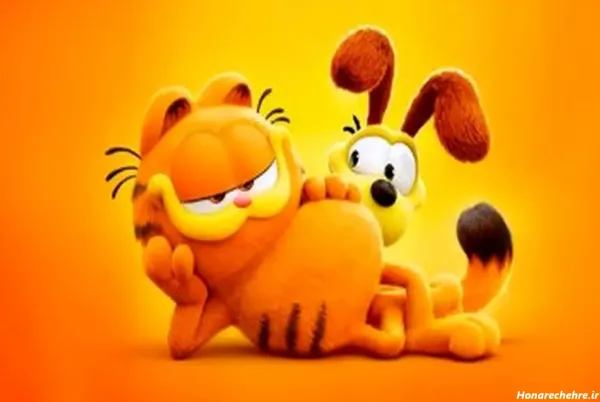  عکس گربه نارنجی کارتونی