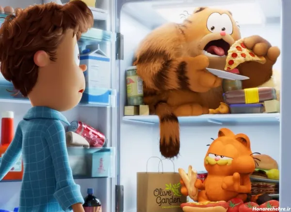  عکس گربه نارنجی کارتونی