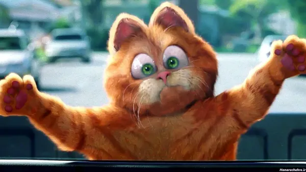  عکس گربه نارنجی کارتونی