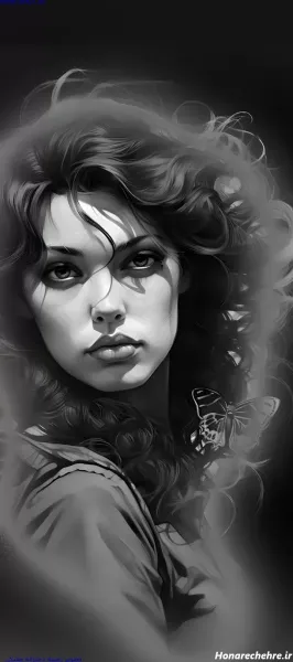  تصویر زمینه مشکی سه بعدی دخترانه