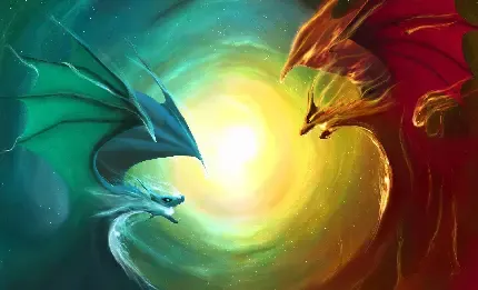  تصویر زمینه جنگ اژدهای آتشین
