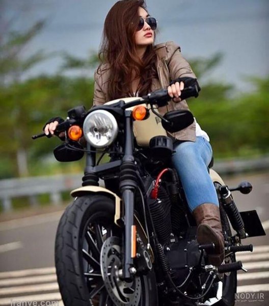  عکس جنگی دختر موتورسوار