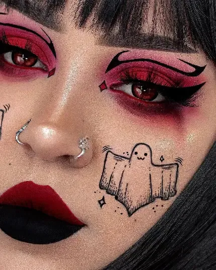  بک گراند دخترونه با آرایش رنگارنگ