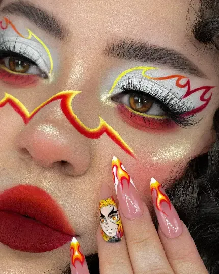  بک گراند دخترونه با آرایش رنگارنگ