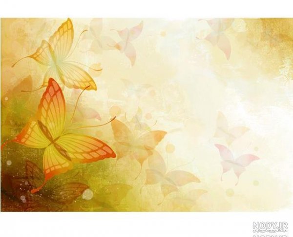  عکس پروانه مشکی طلایی برای تلگرام