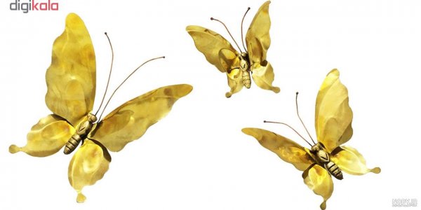  عکس پروانه مشکی طلایی برای تلگرام