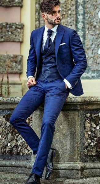 عکس مرد جنتلمن با کت و شلوار