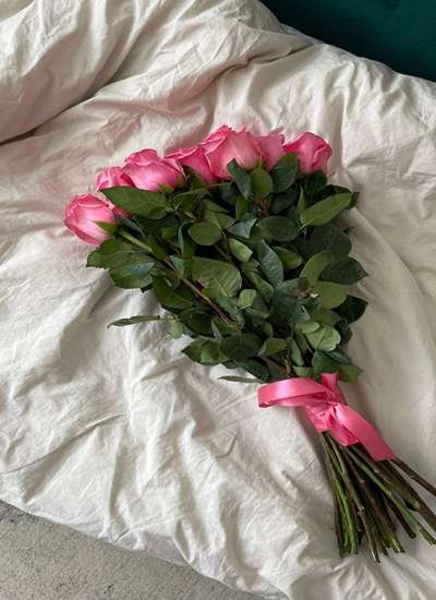  تصویر زمینه سبد گل رز صورتی