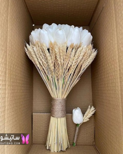 عکس دسته گل طبیعی عروس