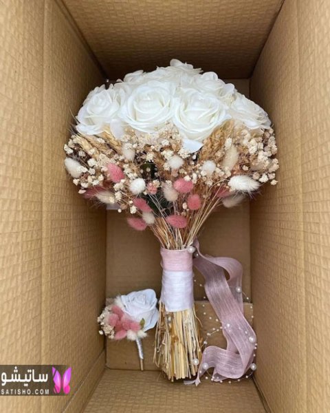  عکس دسته گل طبیعی عروس
