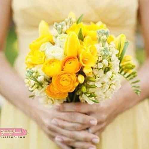  عکس دسته گل طبیعی عروس