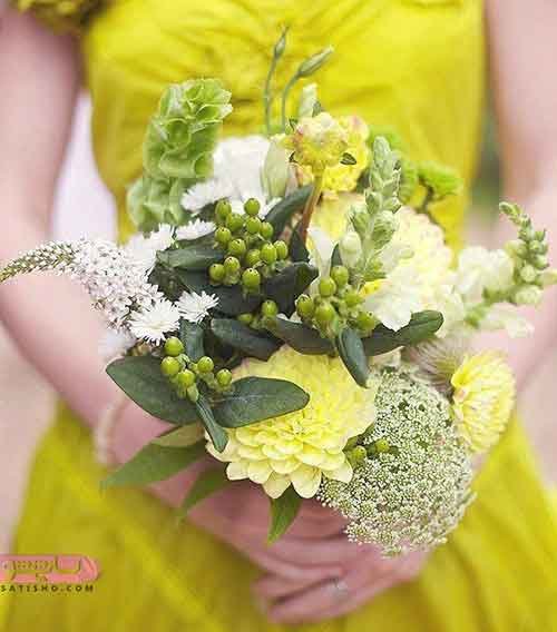  عکس دسته گل طبیعی عروس