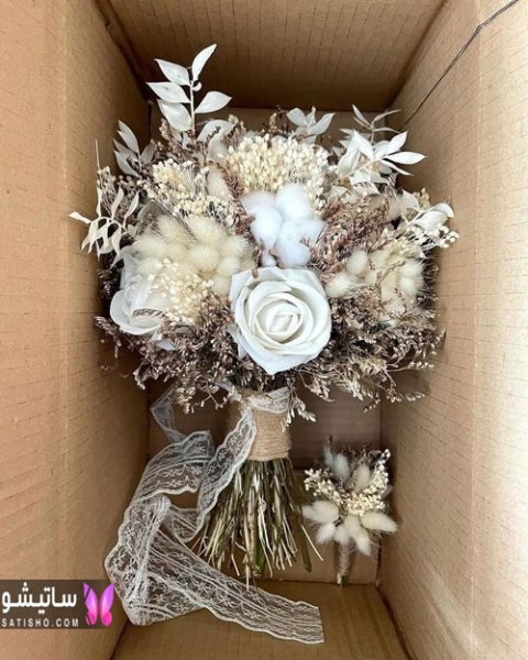  عکس دسته گل طبیعی عروس
