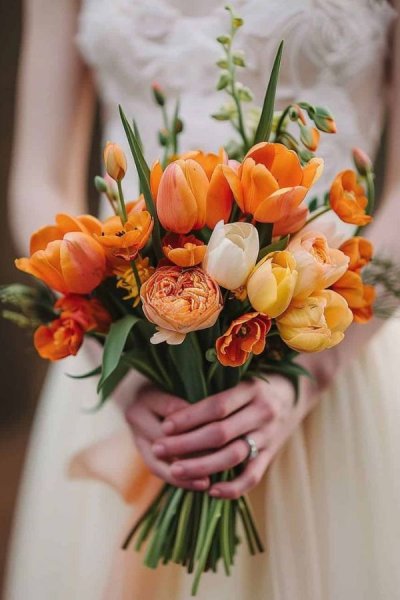  عکس دسته گل عروس اروپایی در اینستاگرام