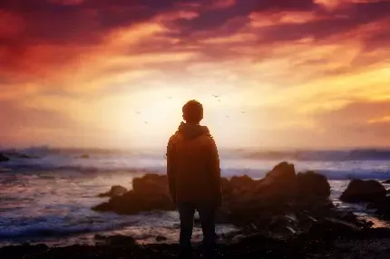  عکس بک گراند پسرانه غمگین