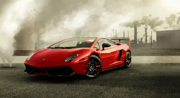  عکس ماشین لامبورگینی قرمز برای پروفایل