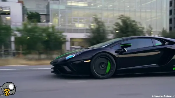 عکس ماشین لامبورگینی سیاه